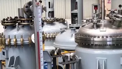 مفاعل مبطن بالزجاج جاهز للشحن